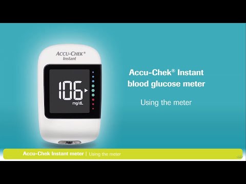 מד סוכר Accu-Chek Instant - הגדרה ושימוש במכשיר