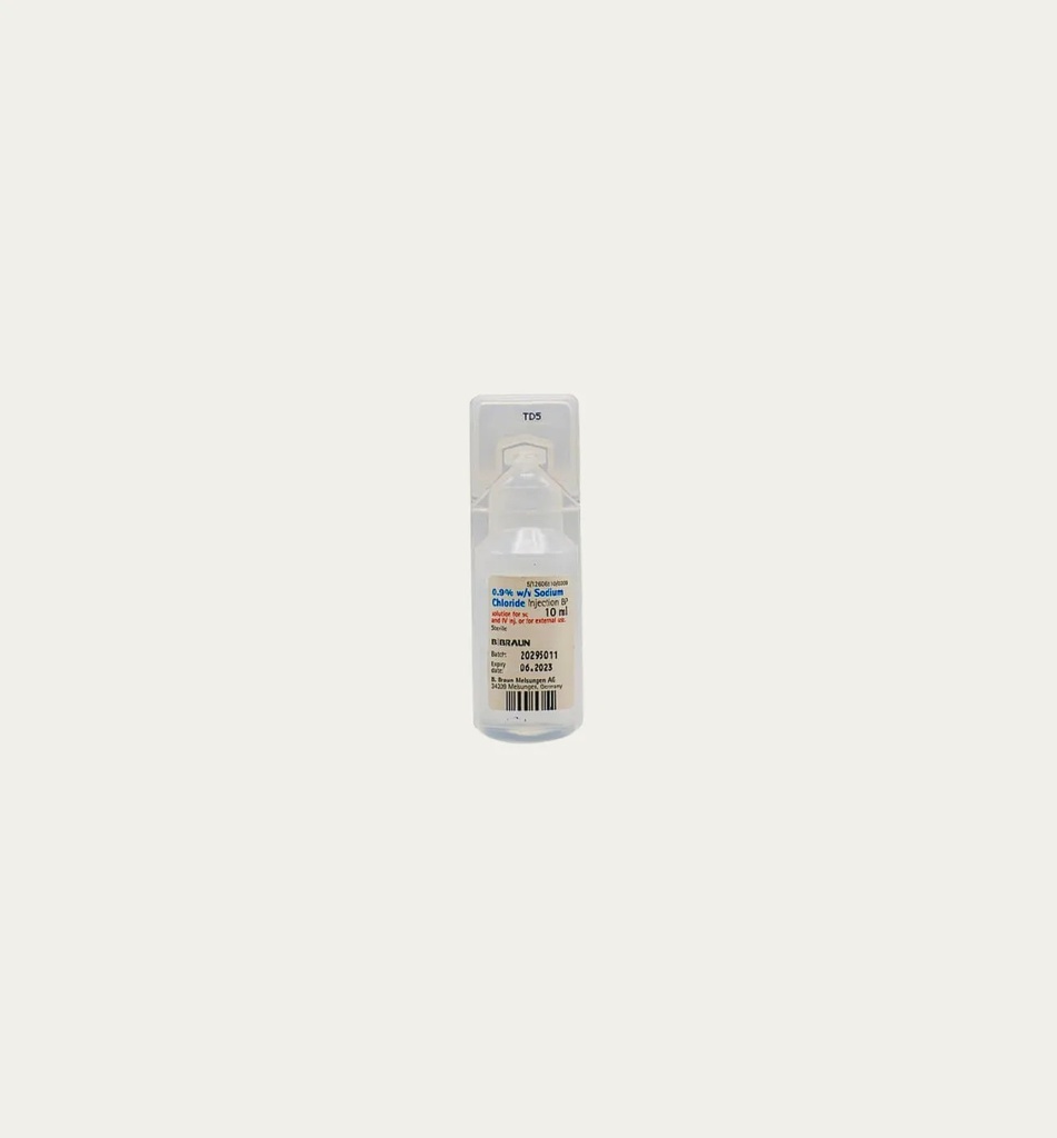 [1062] תמיסת סליין NACL 0.9% (10 מ.ל)