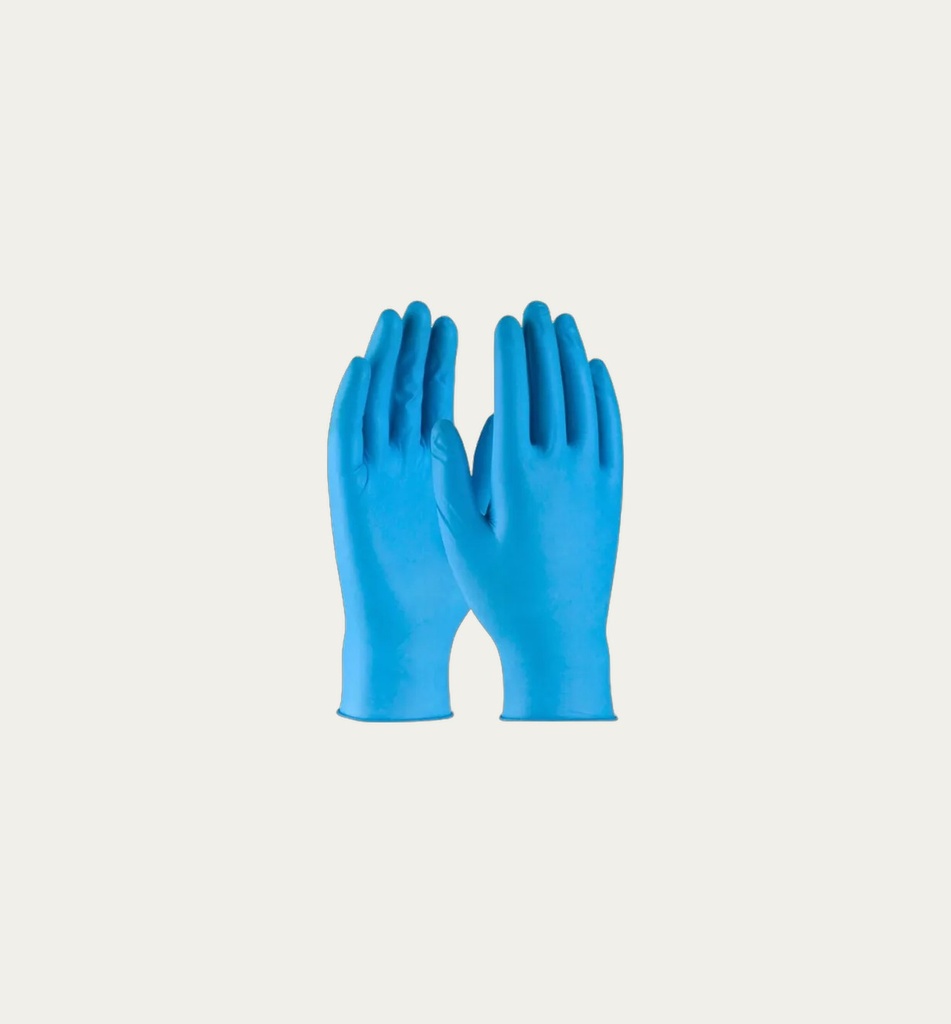 [1232] Blue Nitrile Gloves (M)