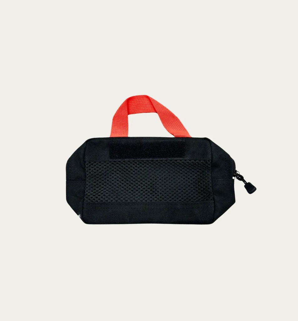 [1312] Detachable Pouch with Handle, FOR U'R AID (Black, red strap)
