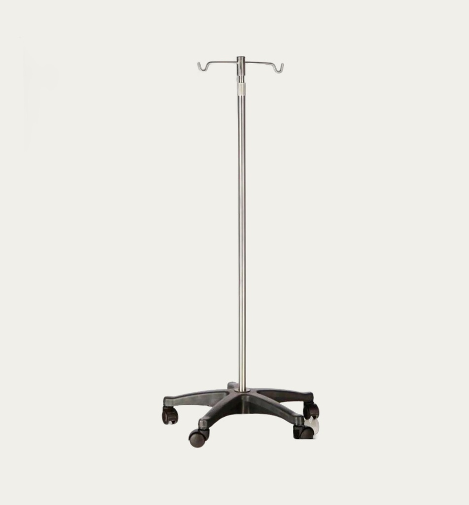 [1557] Stainless Steel IV Pole (4-Wheel)